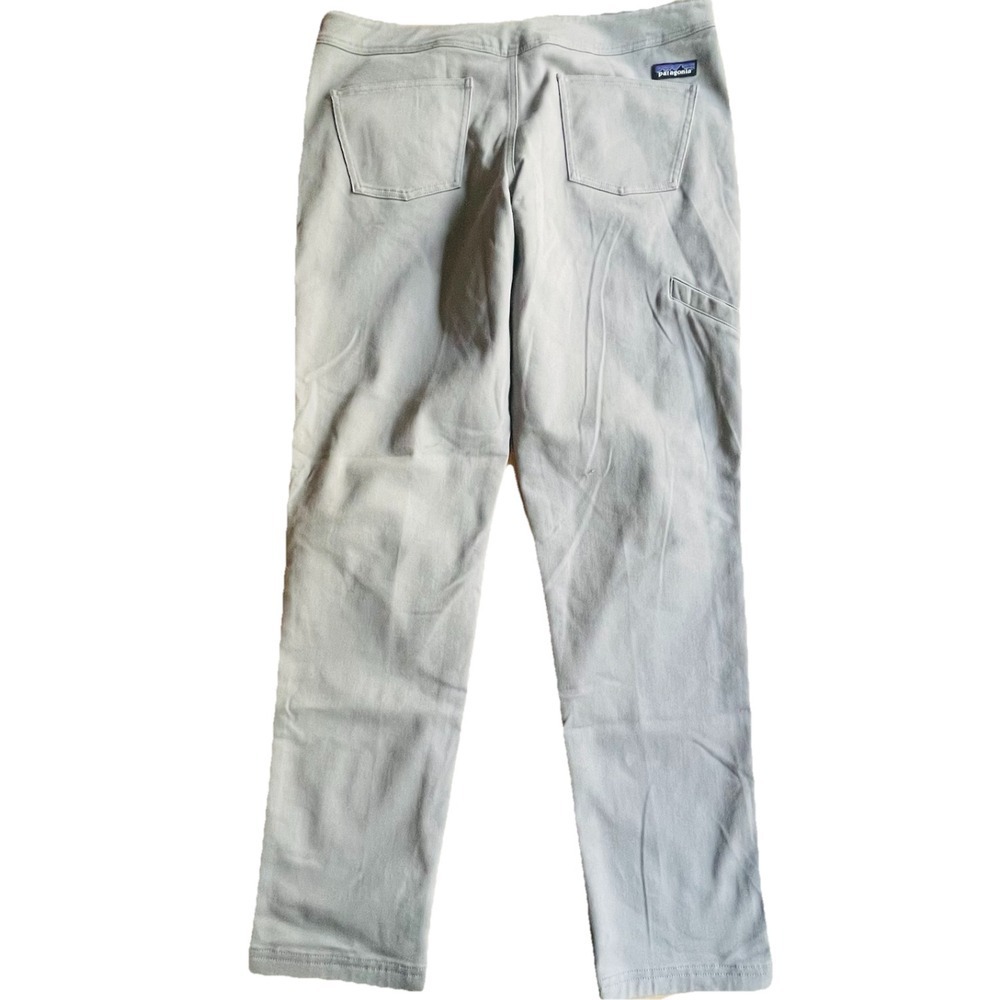 PATAGONIA Worn Wear Gray Straight Leg Pants Outdoor Casual Trousers SZ 16 or 37W